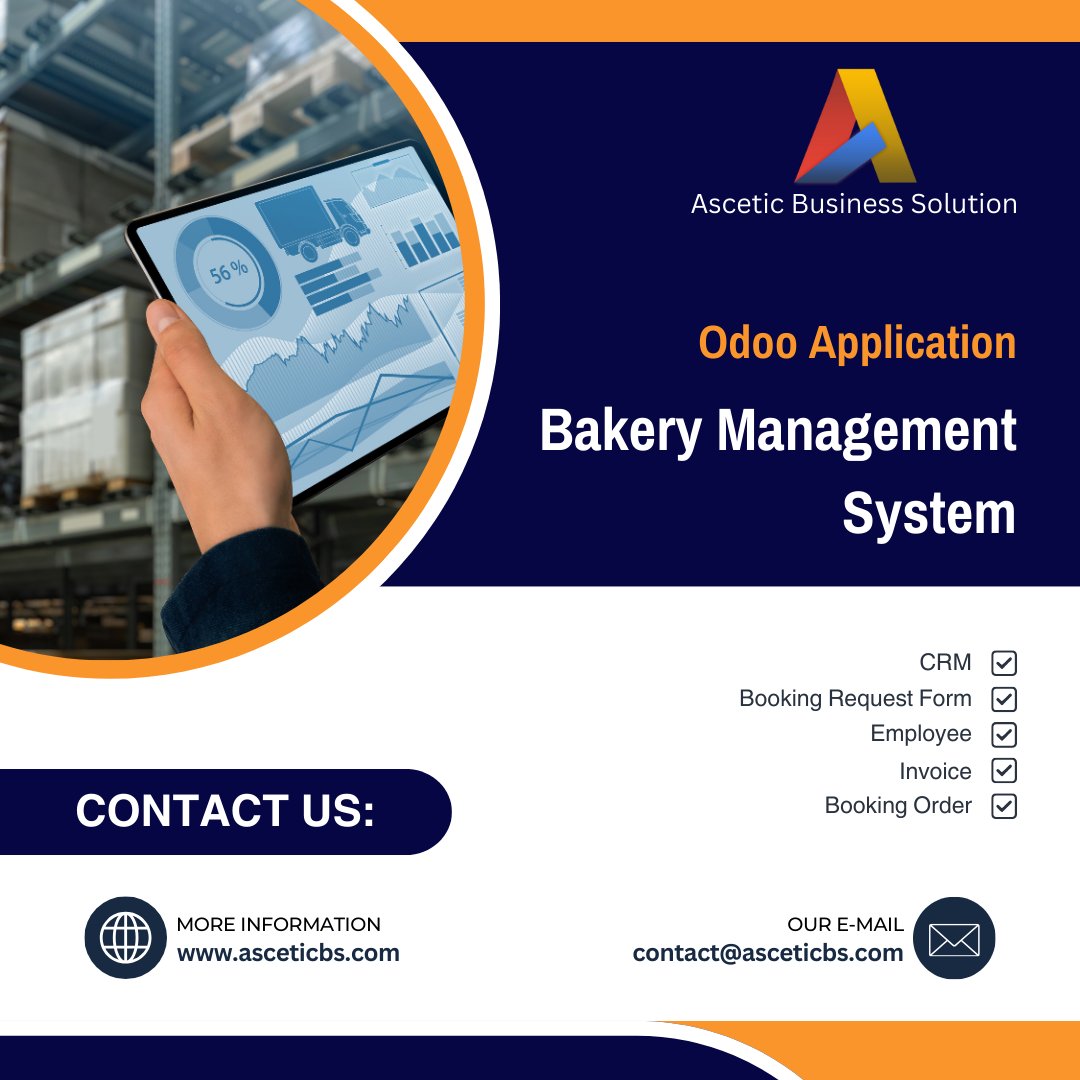 AsceticBs's tweet image. Transform your bakery operations with Odoo&apos;s Bakery Management System.

Get the application: bit.ly/4cSmI5Z

To contact us: bit.ly/3Z6iwtk

#Odoo18 #OdooVersionUpgrade #OdooConsultancy #OdooMigration #ERP #Odoo #Odoo17 #OdooApps #OdooImplementation #OdooOdoers