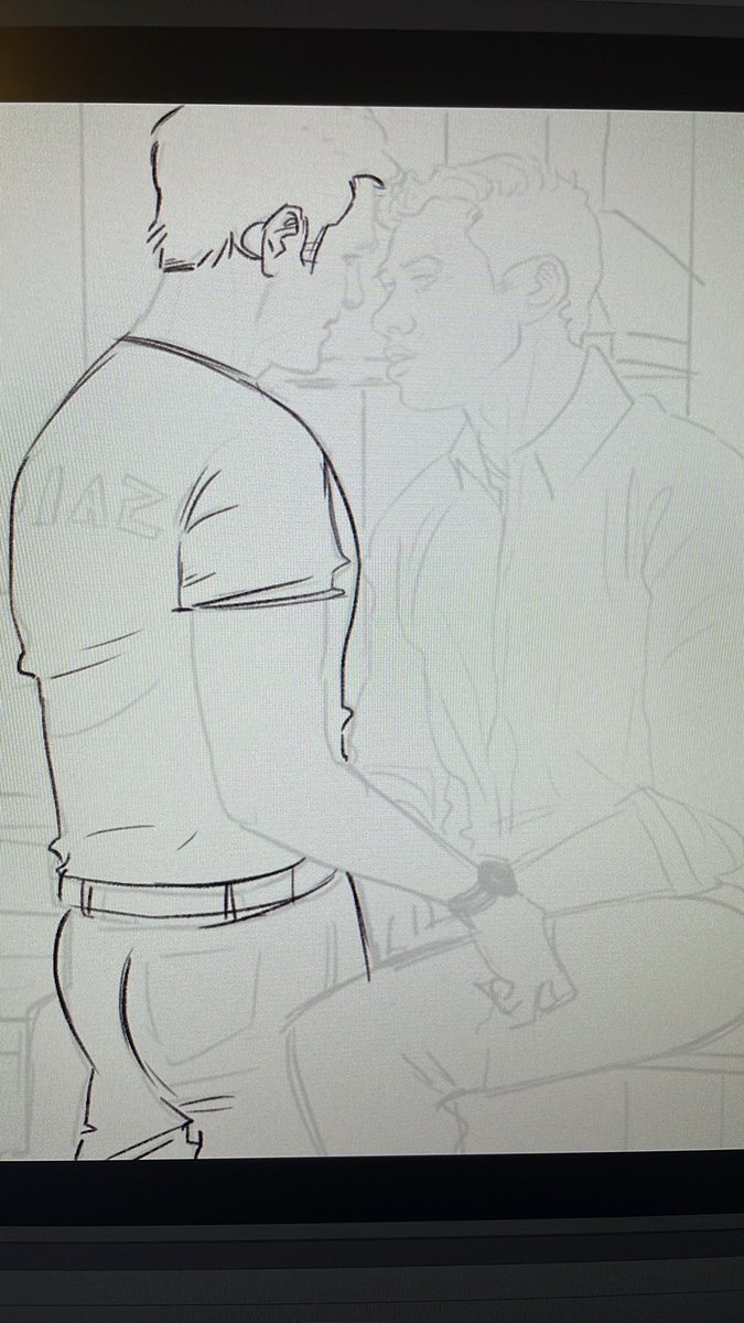 JarPurgatory's tweet photo. Just a lil sketch! Might livestream the process tonight! #buddie #evanbuckley #eddiediaz #buddiefanart https://t.co/Wx8dfeetaY