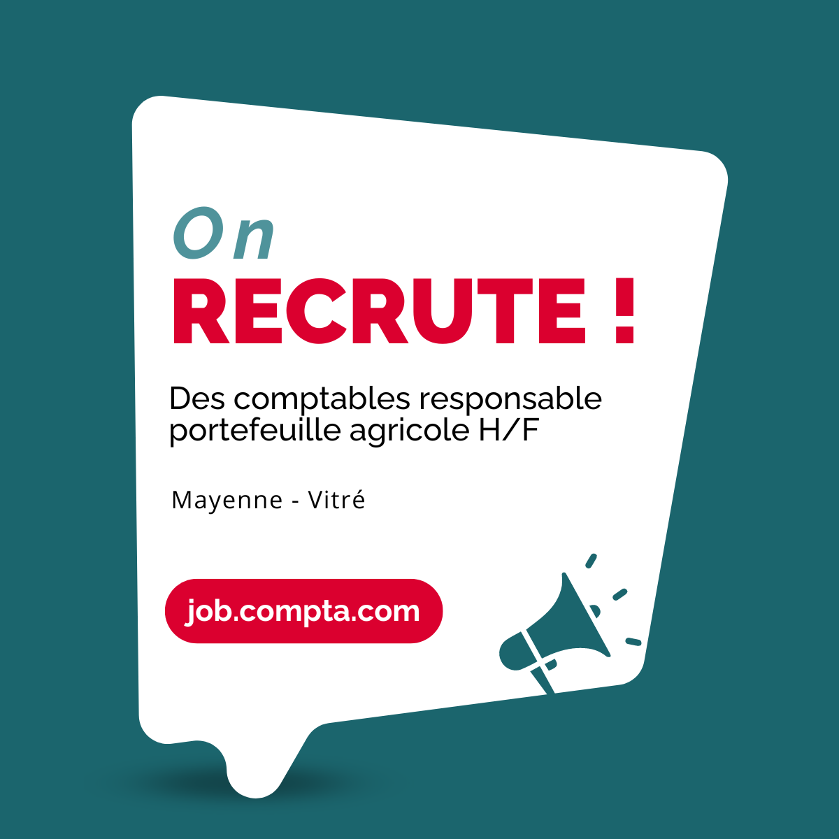 Rejoignez les équipes ComptaCom à Mayenne et Vitré (53) !

Vous êtes diplômé en comptabilité avec une expérience auprès de la clientèle agricole ? 
👉 eu1.hubs.ly/H0bjP9k0

 #Recrutement #Comptabilité #Mayenne #ComptaCom #Agriculture #CDI #Carrière #Vitré