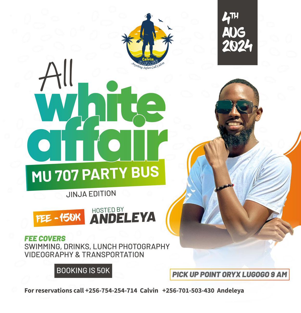 HustlePrince01's tweet photo. This Sunday 04th August we vibing on the wheels of 707 party bus all the way to jinja in all white affair at only 150k, book your slot now! 

Bus yya Lakizhale is not ready this weekend 🔥😂 https://t.co/xIff6eZSwp