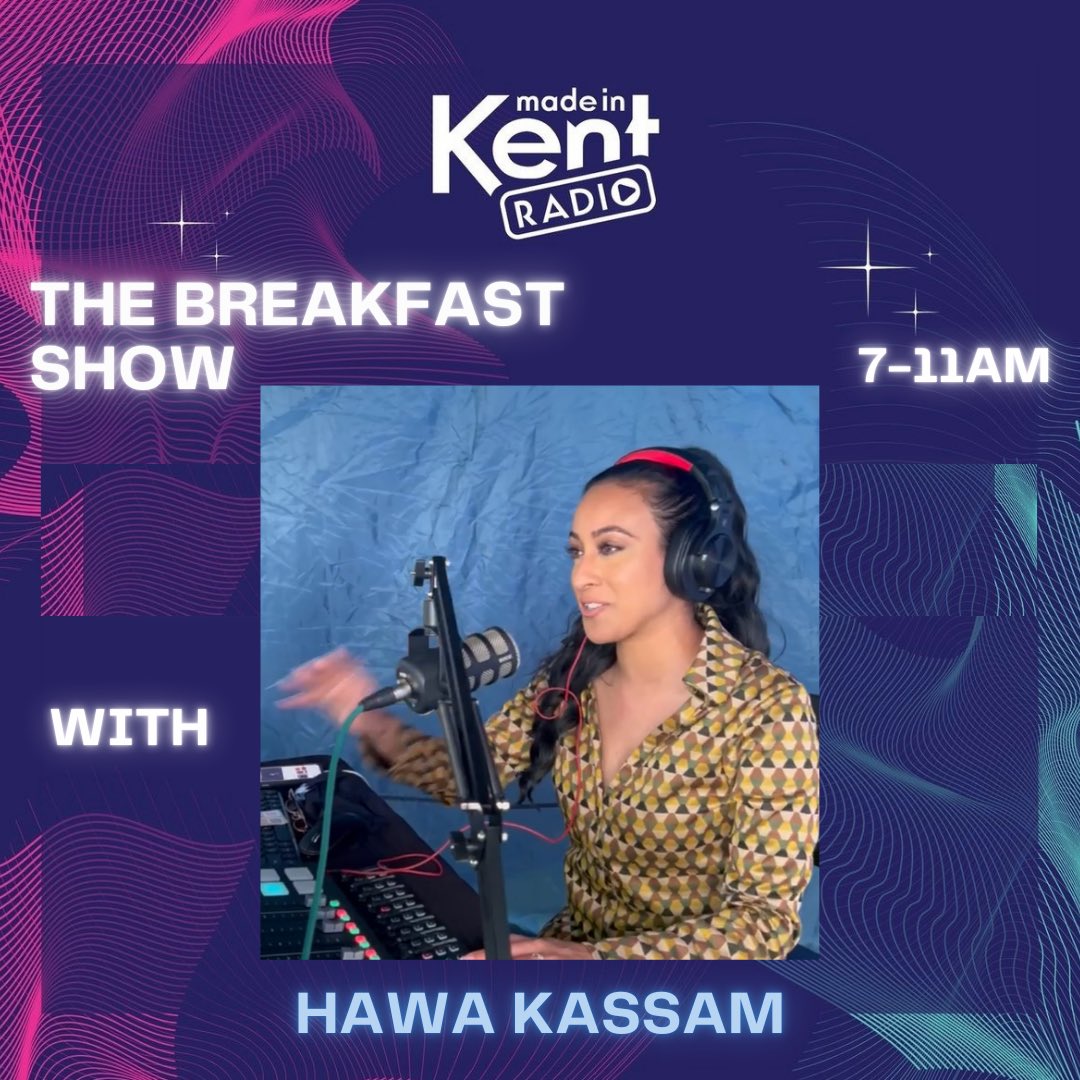 I’ll be on Brekkie all this week on <a href="/madeinkentuk/">Made in Kent Radio 💙💜</a>! ☀️🍳
