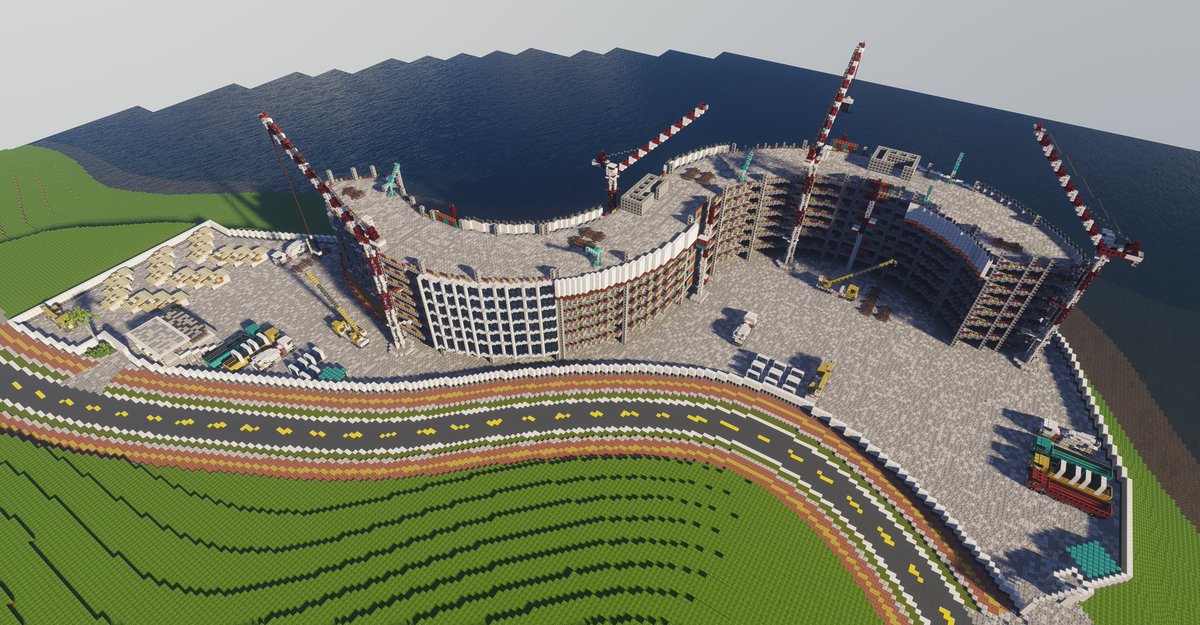 ホテルの建設現場
#Minecraft #minecraft建築コミュ #Minecraftbuilds