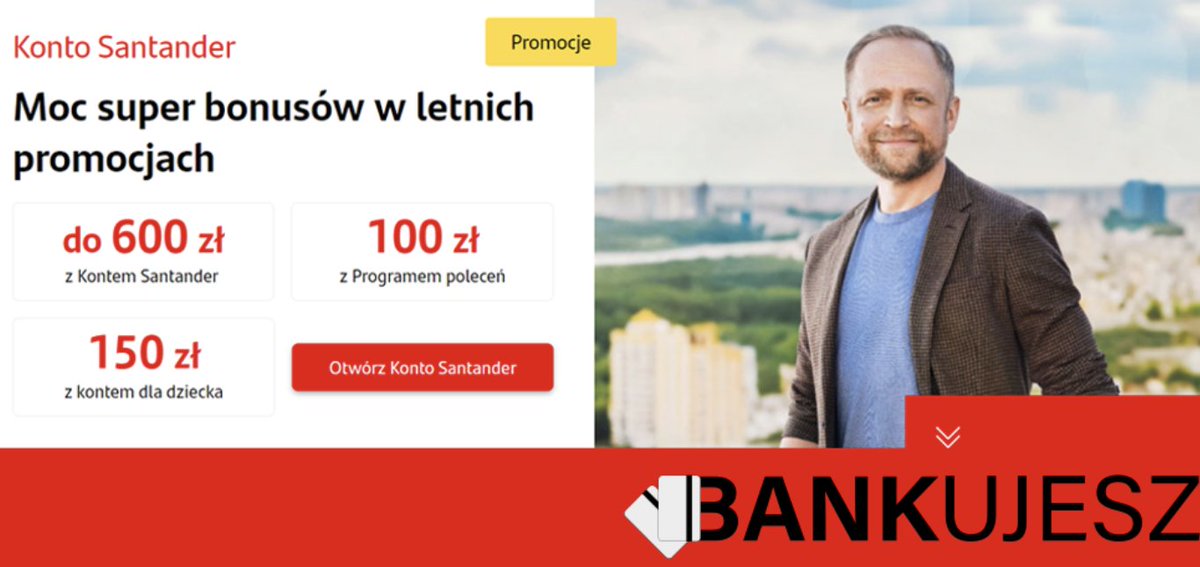 🌟Konto Santander  
✅ do 700 zł w promocji
🔥 4% na Lokacie wakacyjnej
📅 tylko do 31 sierpnia

👉 bankujesz.pl/konto-osobiste…

#SantanderBank #KontoOsobiste #promocjabankowa #Oferta #Finanse #Promocja #bankujesz #lokata #lokatasantander #pieniadze