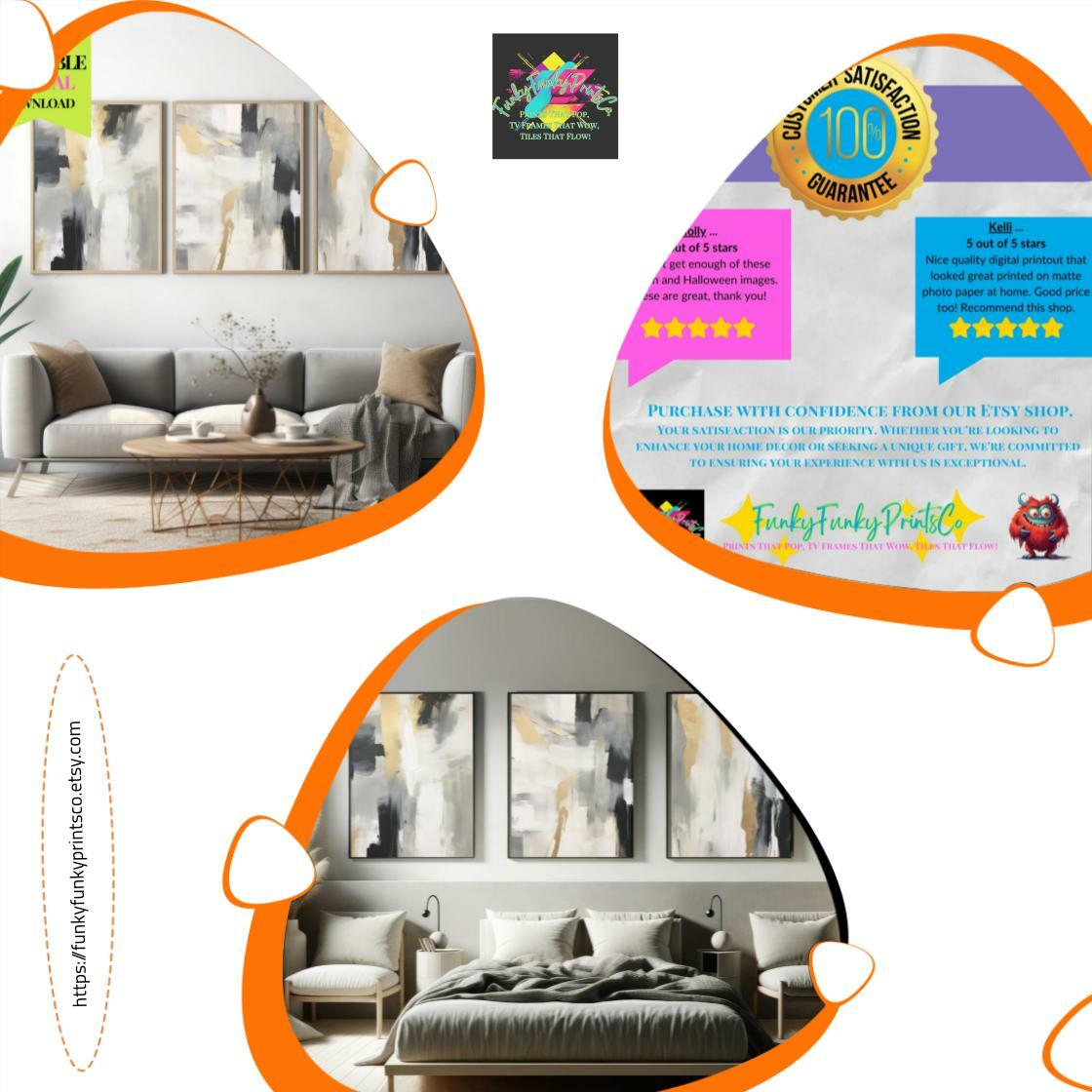 funkfunkyprints's tweet image. Limited offer! This awesome Black White and Gold Abstract Art Print Set of 3 - Modern Wall Decor | Contemporary Art | Luxury Home Decor | Printable Digital Download for $9.50.. 
etsy.me/3WwxnOv
#AbstractArtPrint #SetOf3