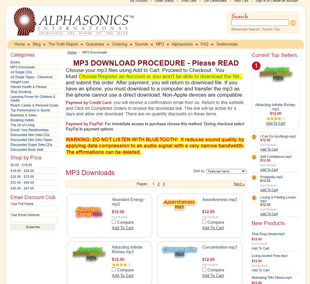 Alphasonics International - Joy of Life / Goal Setting
alphasonics.com/categories.php…