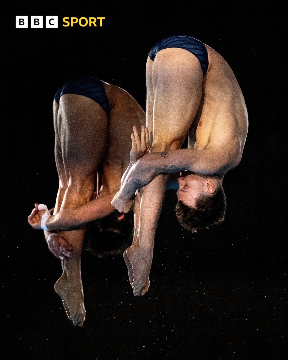 BBCSport's tweet photo. ✨ That synchronisation ✨

Tom Daley and Noah Williams.

#Paris2024 #Olympics #BBCOlympics https://t.co/jucfXZDZBP