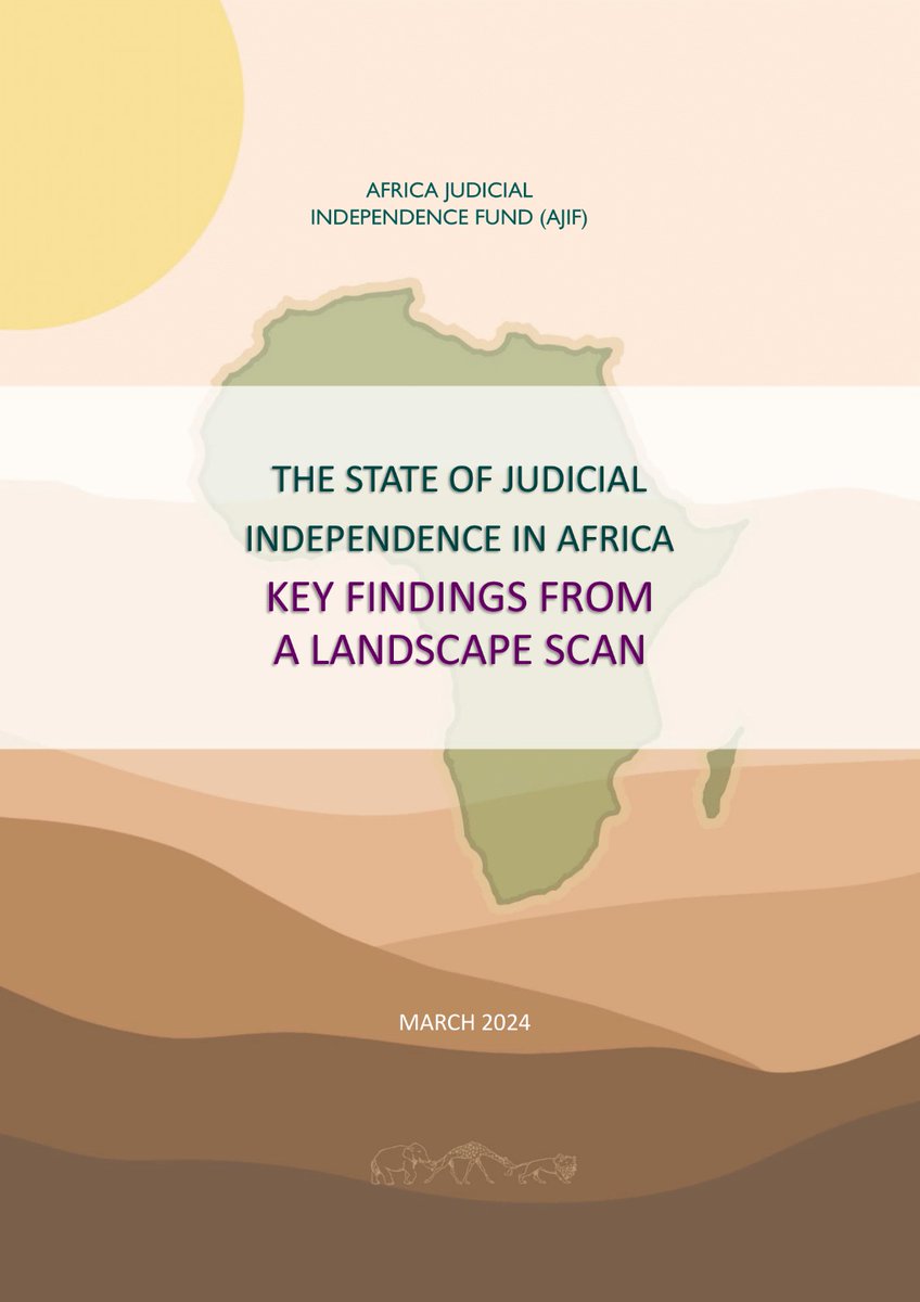 _AJIF_'s tweet photo. Judicial independence across Africa is under severe strain as many countries grapple with challenges that pose existential threats to the integrity of their judicial systems, our new report reveals.

Read more from the report here: https://t.co/0c3BDLroxz 

#GuardiansOfJustice https://t.co/1yKKMR3E9C