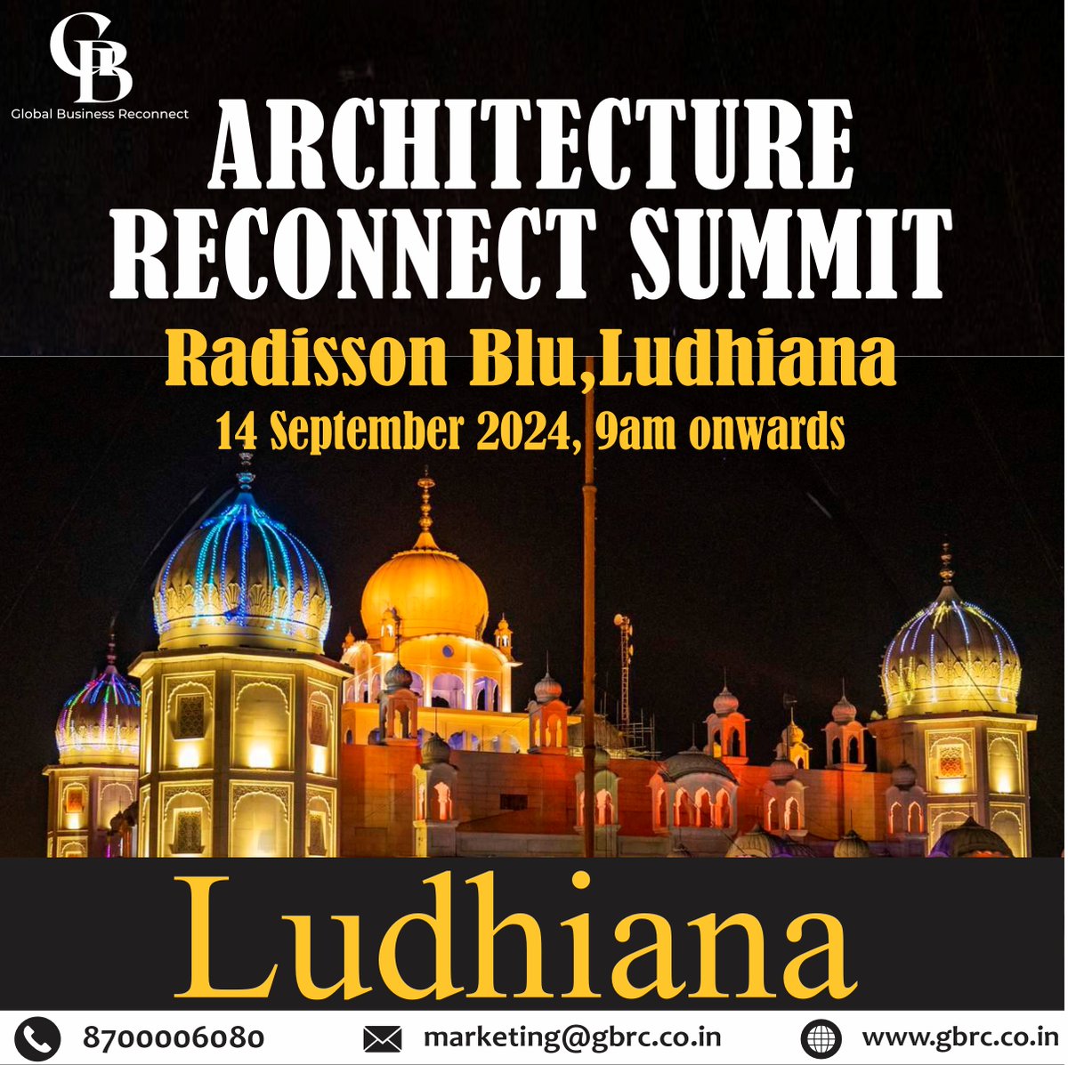 Announcing the Launch of Architecture Reconnect Summit!

Save the Date:
14th September ,2024 at Radisson Blu Hotel,Ludhiana.

Embark on a transformative journey where tradition meets innovation, heritage merges with modernity &amp; ideas converge to shape the future of architecture.