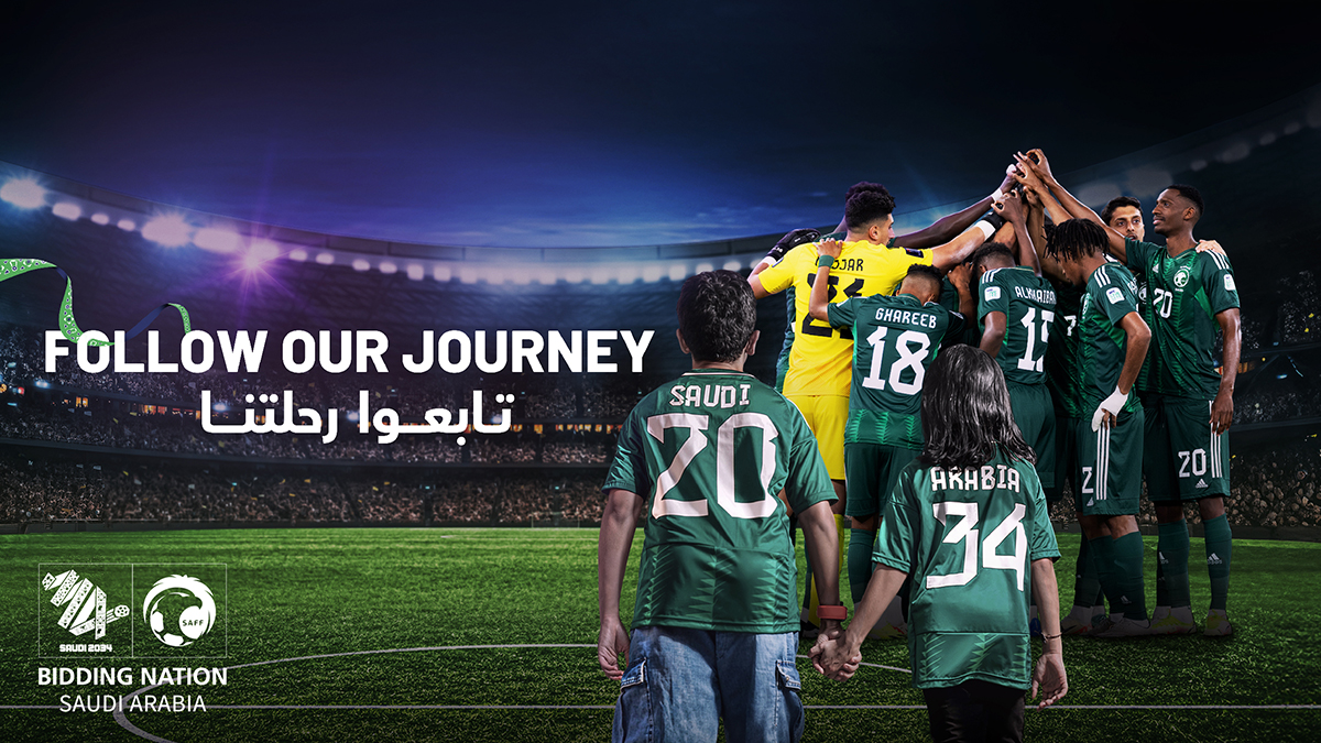 Saudi2034's tweet photo. Welcome to the official #Saudi2034bid channel​

We invite everyone to join our journey of remarkable transformation as we aspire to host the world in 2034  🌍🏆​

Visit our website: https://t.co/S8dFUR6bca
#GrowingTogether https://t.co/r45XQ1hxuq
