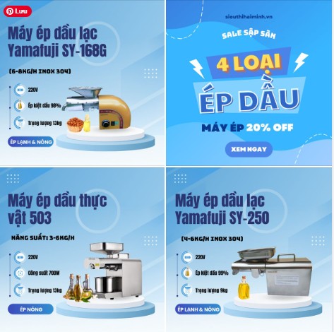 📷 Tận hưởng những giọt dầu nguyên chất, bổ dưỡng
📷 Bảo vệ sức khỏe cho cả gia đình
📷 Tiết kiệm chi phí mua dầu ăn
Nhanh tay sở hữu ngay chiếc máy ép dầu chất lượng cao với giá cực #ưu_đãi chỉ trong 27/7/2024 đến 31/07/2024!