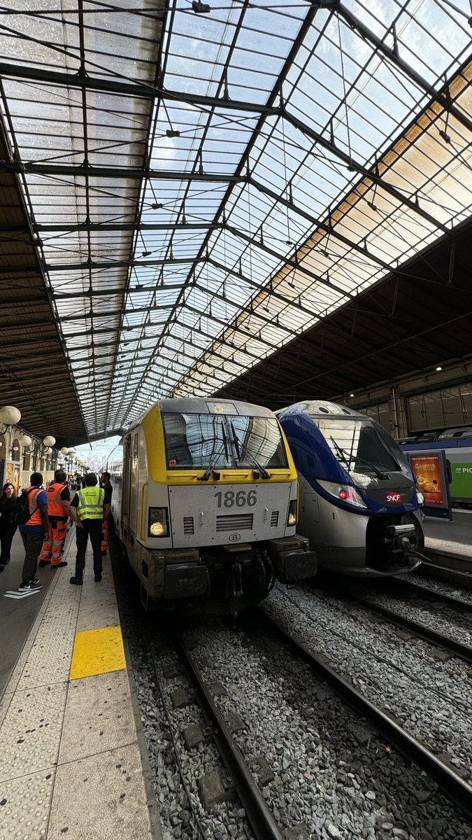This morning I took the new #Eurocity service between Brussels and Paris, the classic way 🇧🇪🚆🇫🇷

Despite being twice as long as <a href="/Eurostar/">Eurostar</a> via the high-speed line, this train is a godsend. Here’s why it’s a good thing …

A thread 🧵