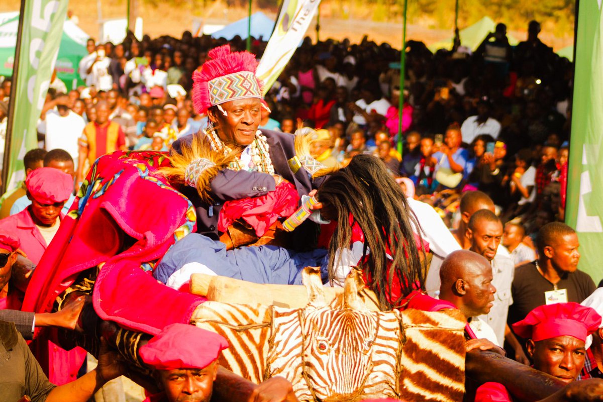 mwilaadventure's tweet photo. Bafimankata (hammock carriers) clad in red carry Mwata Kazembe in the umuselo (hammock) from the palace to the main arena The arrival of Mwata to the main arena marks the official start of the Mutomboko Ceremony.
#bafimankata #umuselo #mwata #kazambe #mutomboko https://t.co/M0ylAURc83
