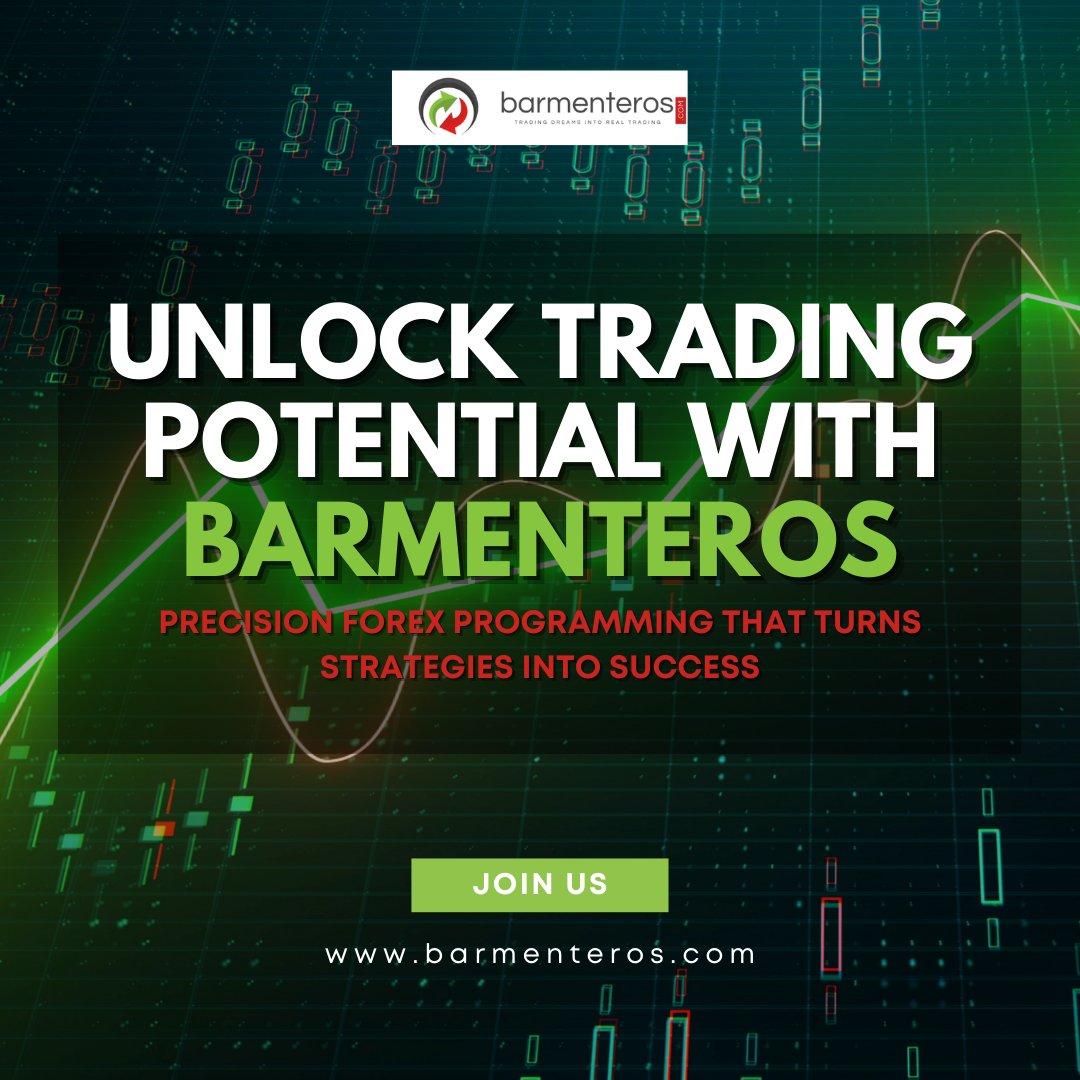 barmenterosFX's tweet photo. Unlock your trading potential with Barmenteros! Our precision Forex programming transforms your strategies into success.
#UnlockTradingPotential #ForexSuccess #Barmenteros #PrecisionProgramming #ForexStrategies #TailoredSolutions #TradingExcellence #ForexInnovation #MarketMastery https://t.co/KfGDOXkMMo