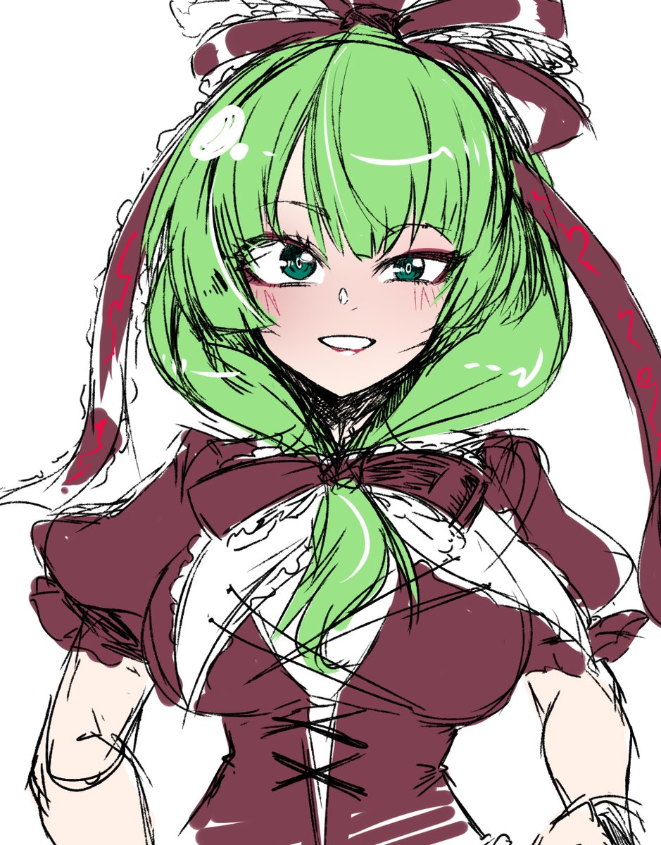 5000兆年ぶりくらいに東方描いた気が致しますわ 