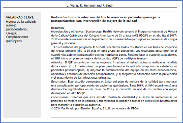 JHealthQualityR's tweet photo. 📰 Reducir las tasas de infección del tracto urinario en pacientes quirúrgicos postoperatorios: una intervención de mejora de la calidad
✏️Original de L Wang @JHealthQualityR #RevistaSECA #JHQR
👉 https://t.co/jEIcUDuEJq
✅ #CalidadAsistencial #mejoradelacalidad ##postoperatorio https://t.co/p0wshLUDLQ