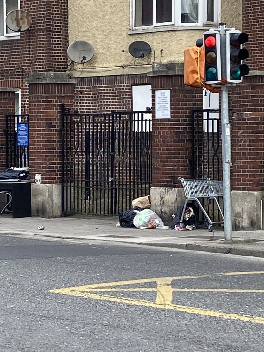mosnedd's tweet photo. @DubCityCouncil household waste, general waste etc dumped here. I report most days on the citizen hub. It might be worth just putting bins here for the illegal dumping as there is no attempt to catch and fine and therefore prevent. There is no cctv but a sign saying there is cctv https://t.co/NQcSGUnt27