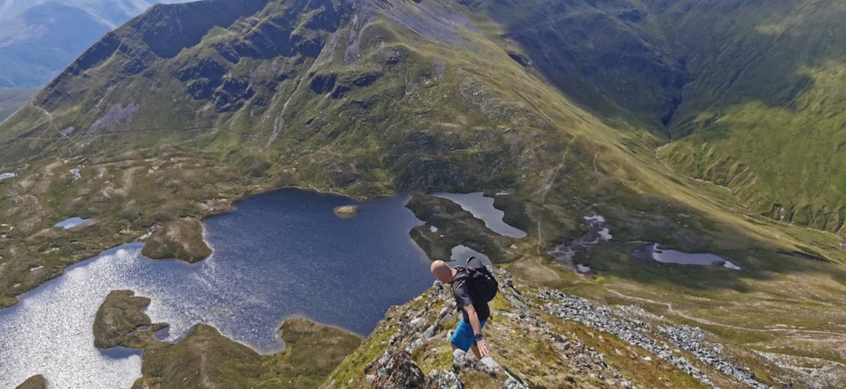 CDShaw09's tweet photo. Beinn Beag and Sgurr Eilde Mor yesterday. The views off both tops were amazing, got to love the Mamores! https://t.co/BUh4QZJOW6