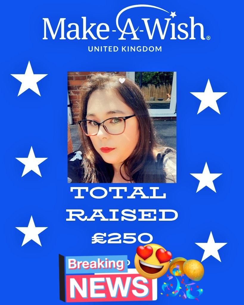 Once again thank you for all the support we hit £250 for <a href="/MakeAWishUK/">Make-A-Wish UK</a> during #Wish200Week #MakeAWish #Fundraising 
I'll be reaching out to all those that donated later in the week xx