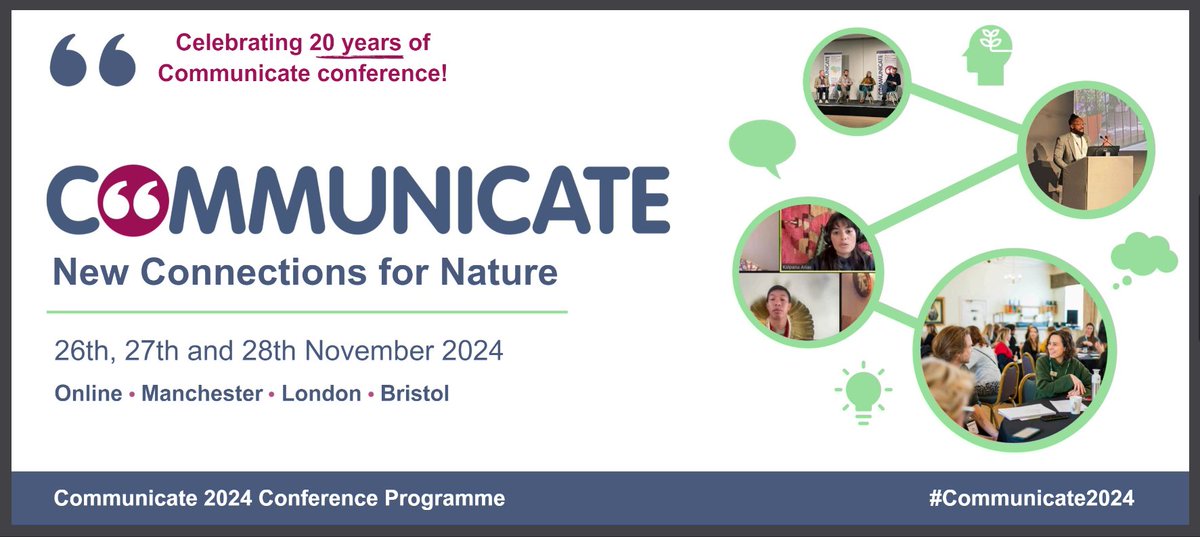 nat_his_con's tweet image. The #Communicate2024 programme is here! 🌎💬

The UK's conference for environmental communicators returns on the 26, 27 and 28 November in Manchester, London, Bristol and online.

You don't want to miss this! 💡 Explore the programme &amp;amp; book tickets today: communicateconference.org.uk