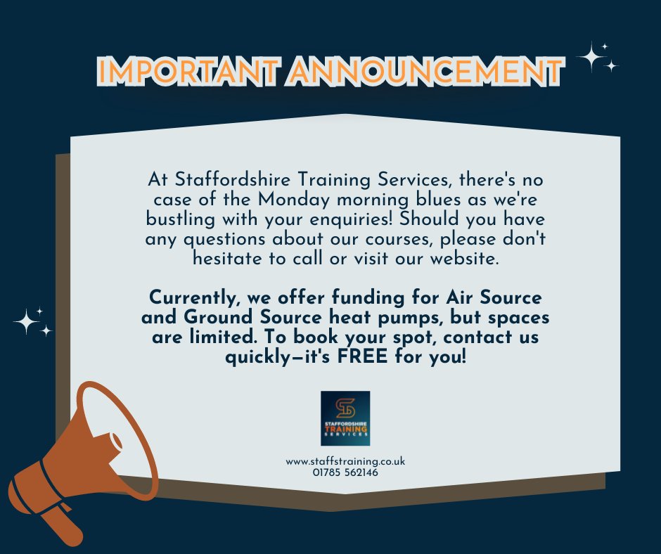 Staffordshire Training Services Limited (@staffstraining) on Twitter photo 