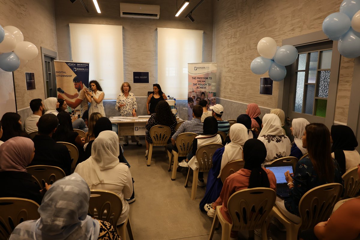 Borderlessngo's tweet photo. Borderless is thrilled to celebrate the amazing graduates of Cycle 3 of our Digital Citizenship Youth Vocational Training program, proudly supported by the Abdul Aziz Al Ghurair Refugee Education Fund. We couldn’t be prouder of our students! @AGFforE https://t.co/6CsCic7WVs