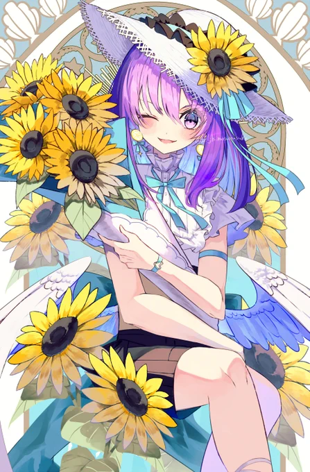 真夏に舞い降りた天使#oc #創作 