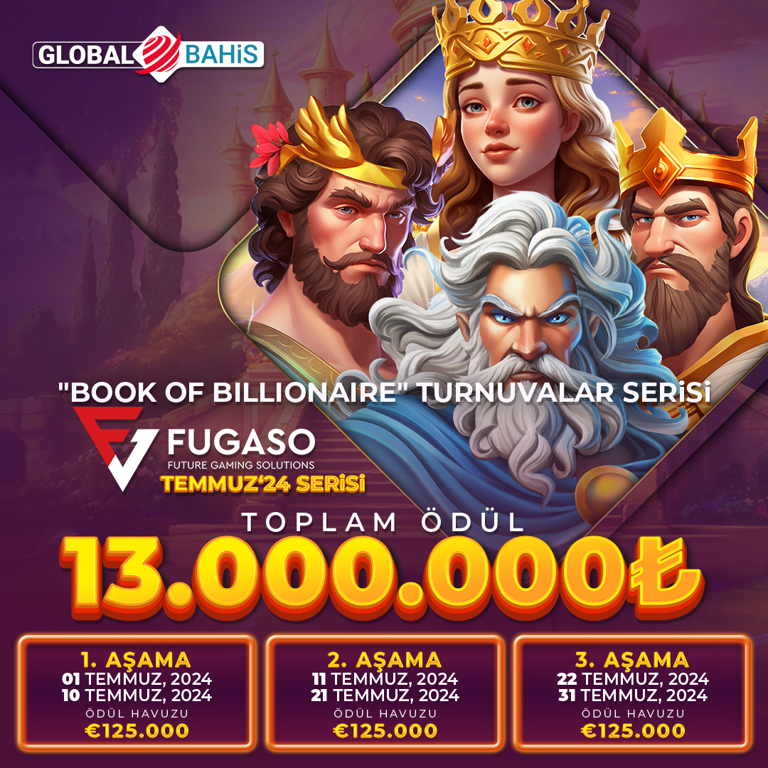 Global_sosyal's tweet photo. 🌟Fugaso "BOOK of BILLIONAIRE" Turnuvası!🌟

🌟Şans Devam Ediyor!🎉

🌟Toplam 13.000.000 TL Ödül Havuzu! 💸

Katılım için;
https://t.co/wxBCwmajTi https://t.co/3TJ2ZsndWz