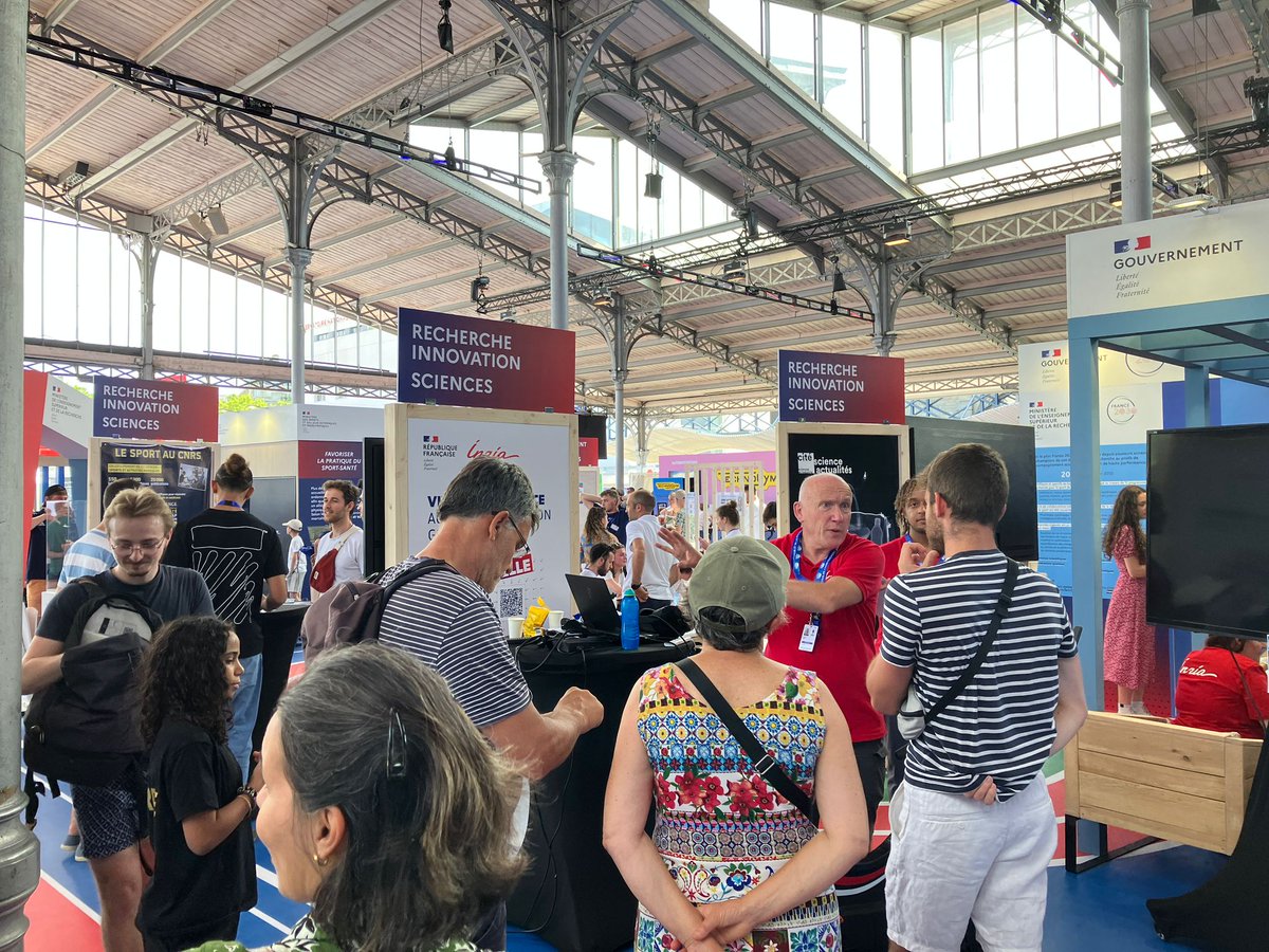 Bienvenue au #ClubFrance 🇲🇫 !
<a href="/Inria/">Inria</a> vous invite à découvrir la recherche au service du sport du 27/07 au 11/08 sur le stand <a href="/sup_recherche/">Ministère Enseignement supérieur et Recherche</a>, aux côtés de @INSEP_PARIS, <a href="/CNRS/">CNRS 🌍</a> et <a href="/UCAuvergne/">UCA</a> 🤗