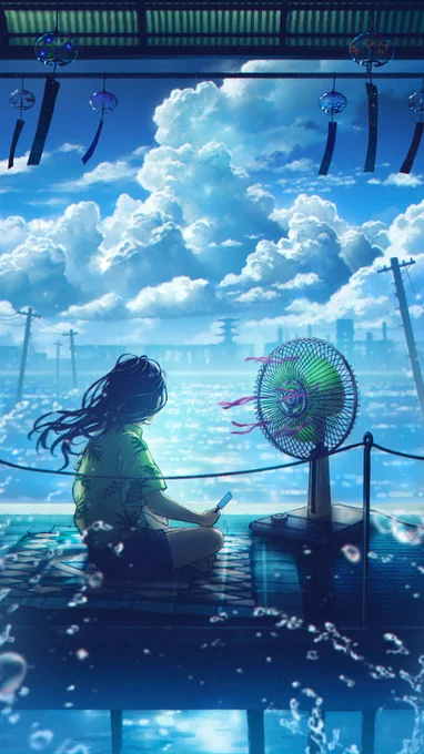 水没した夏の世界 