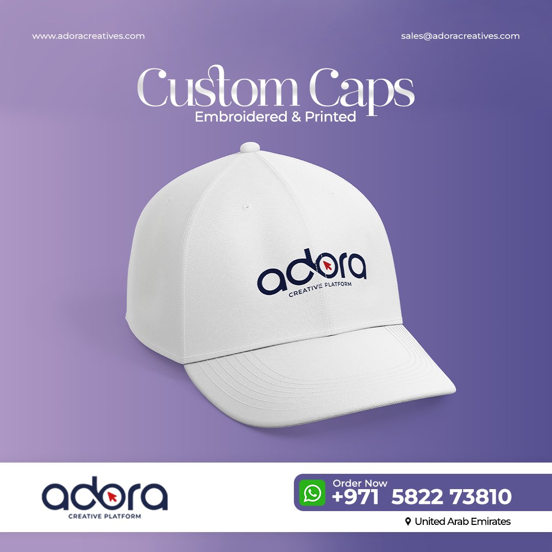 adoracreatives's tweet image. Custom Cap Designing and Printing 

Reach out to us at
Call or whatsapp: +971582273810

#capprint #capprinting #capdesign #cap #capcustom #capcutomized
