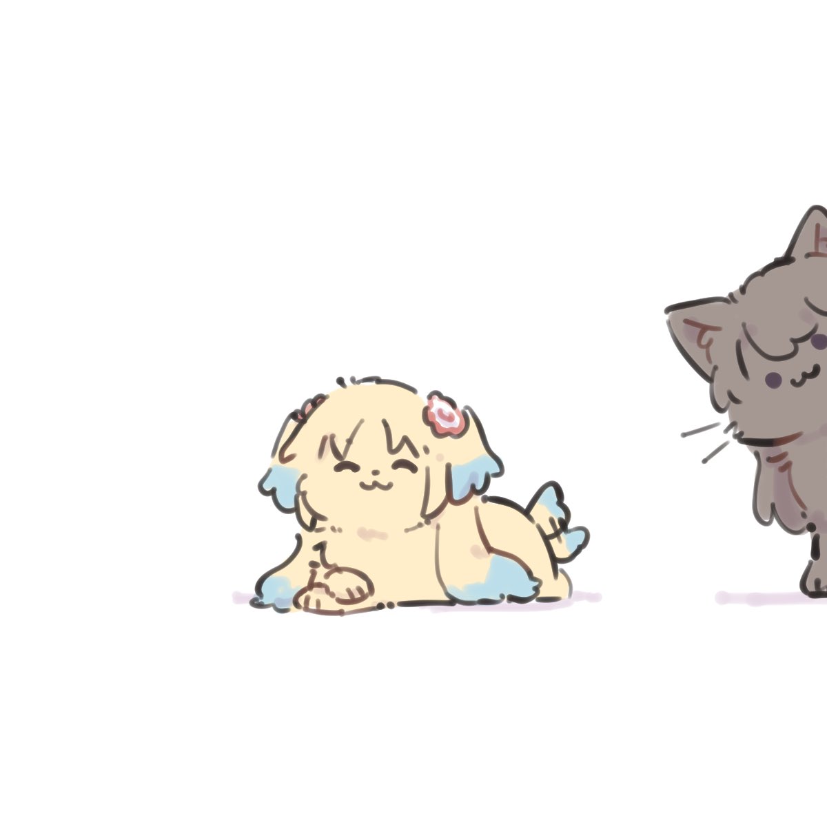「」|あおかえる🐶🎀僕ラブ37【ニ63】のイラスト