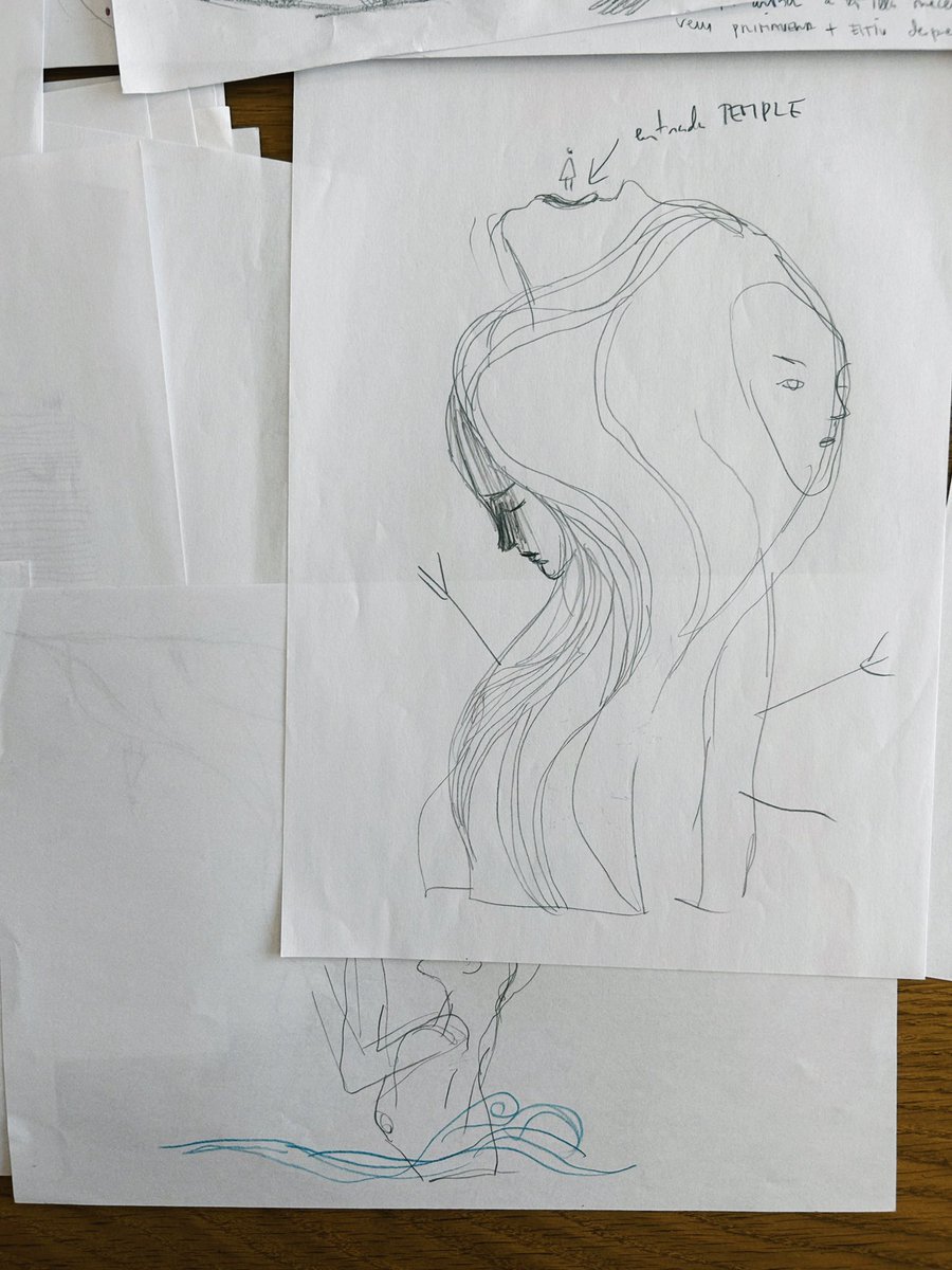 I just found the first sketches of GRIS.
I drew this long before creating <a href="/nomadastudiobcn/">Nomada Studio - NEVA & GRIS</a> , but we already had some clear ideas.