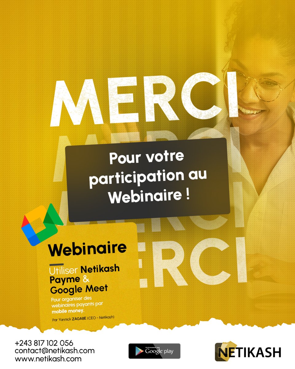 netikash's tweet photo. Vous avez été nombreux à avoir participé à notre webinaire du vendredi dernier

Nous tenons à vous dire tout simplement MERCI ! de faire parti de notre aventure et de notre mission qui est de permettre à tout le monde de créer sa propre richesse

https://t.co/38k1CxypmG https://t.co/HIGfcKsdFd
