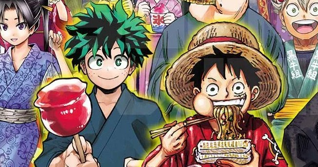 🚨Eiichirō Oda dessinera une page couleur dans le prochain chapitre de One Piece en hommage à #MyHeroAcademia qui se termine cette semaine.