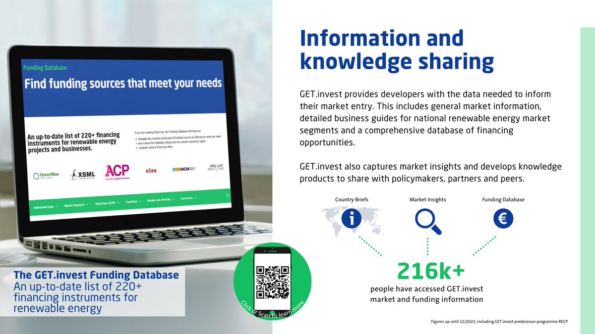 Are you seeking #funding for your #CleanEnergy project or company? 💶

The <a href="/GET_invest/">GET.invest</a> Funding Database lists 220+ financing instruments - filter by needs, view eligibility criteria, compare offers &amp; find support for any project size. Explore the database: bit.ly/3Sf790f