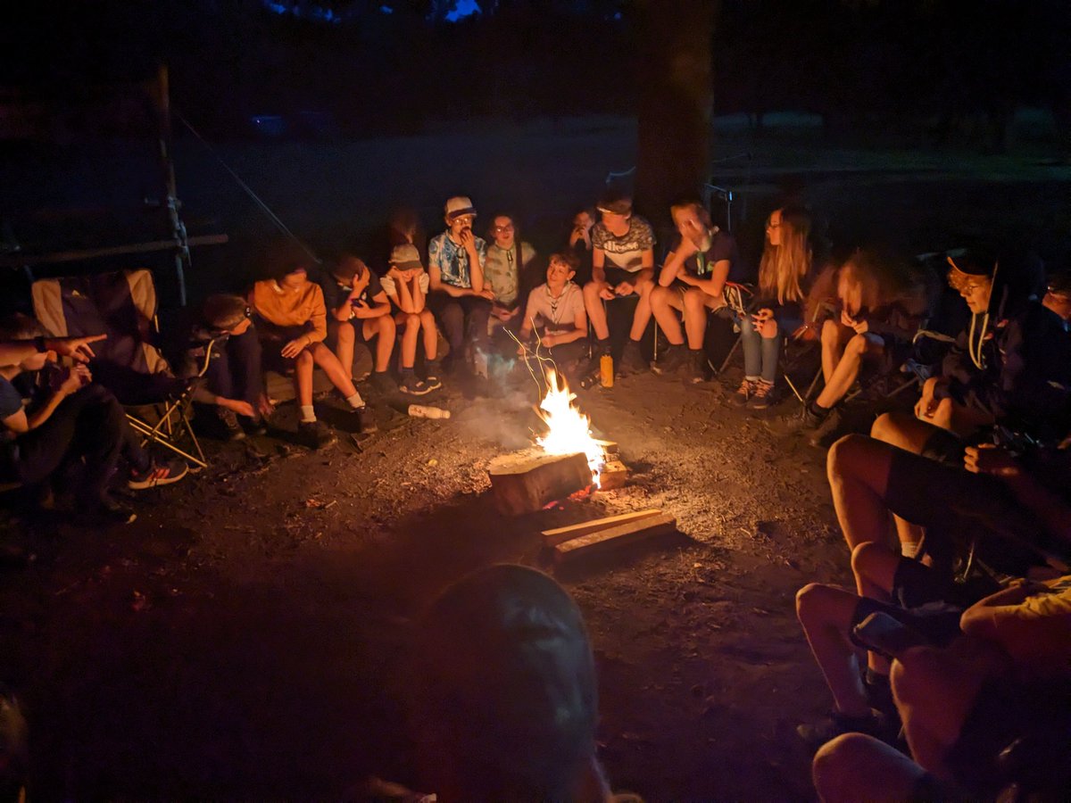Cub Scouts arrived yesterday and have settled in. After their first night, they've had a go around archery and tomahawk throwing. Scouts had a range of crafty activities to choose from.