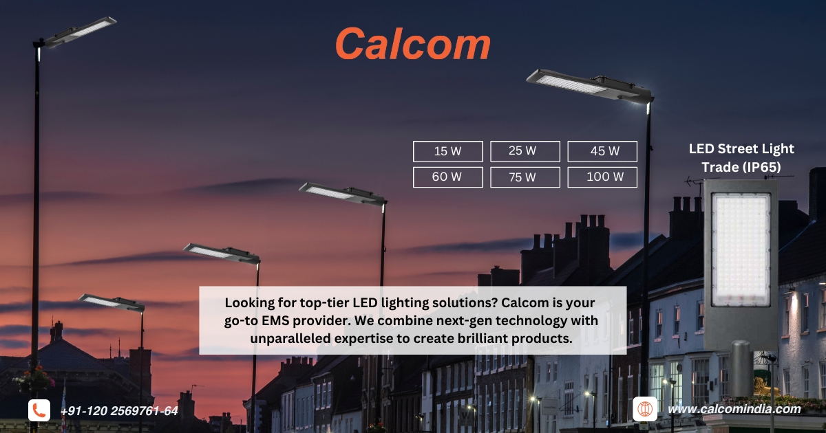 CalcomVision's tweet image. Illuminate your city with our powerful and waterproof LED street lights. 

#Calcom #LedLights #Ledstreetlights #EMS #ODM