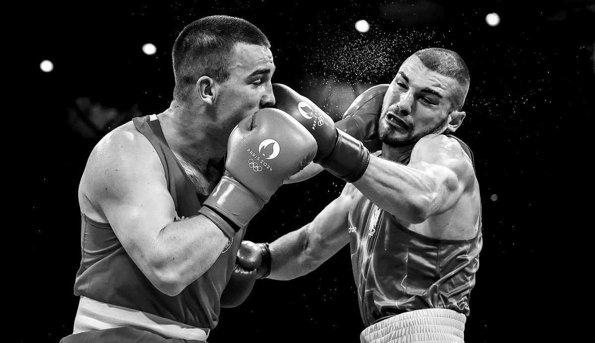 B&amp;W Boxing from Olympics Day 2 #PARIS2024
