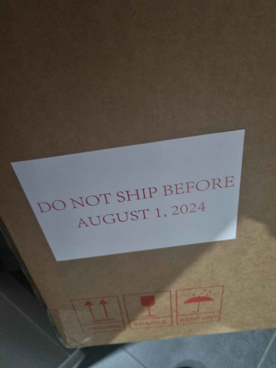 tactical misplay from the shipping department. early collector's edition. 👀