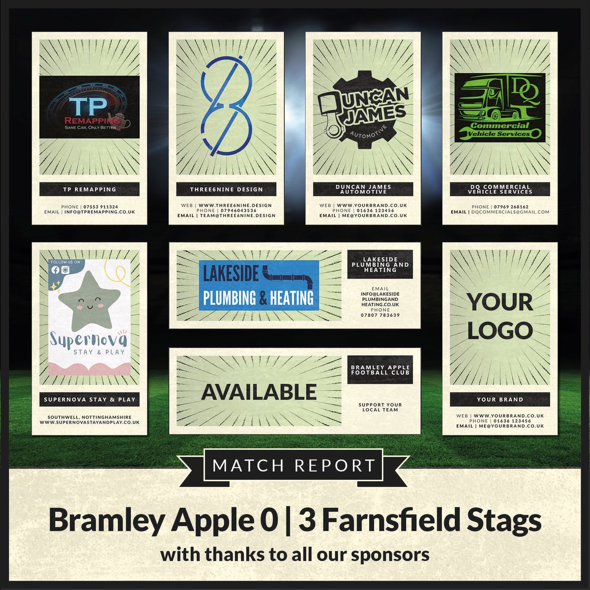 A game dominated by Farnsfield Stags left us 3-0 down at half time a change of formation stopped the goals but not the dominance first game out the way improvements needed. Thank you to our match report sponsors 

#football #preseason #southwell #newark #friendly
