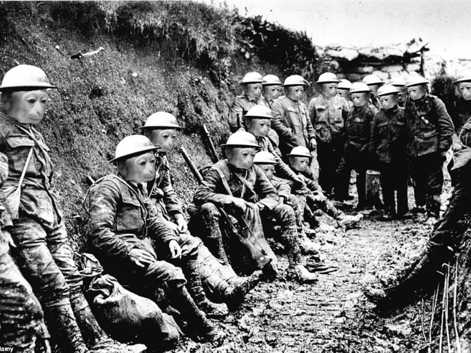 The boys and I getting ready for the trenches this week.
$monk