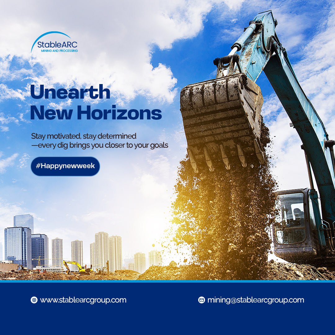StableARCmining's tweet photo. Discover new realms with each excavation. 
At StableARC Mining and processing, every dig brings you one step closer to achieving your ambitions. 
Start this week by unearthing the possibilities and transforming your goals into reality.
#MiningMonday #DiscoverMore #ReachYourGoals https://t.co/FdPB6VNiwX