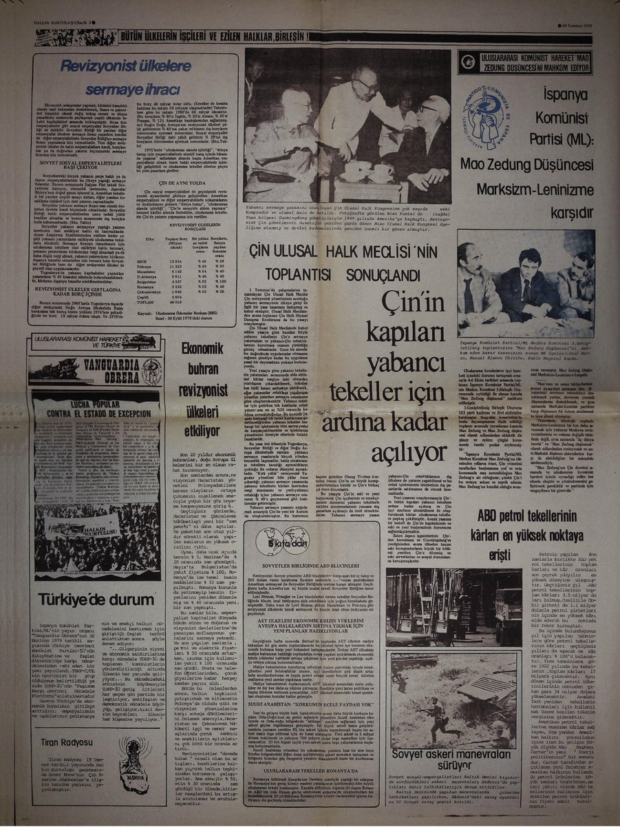 dibar_net's tweet photo. Tarihte 30 Temmuz 1979, Halkın Kurtuluşu 169.sayı, https://t.co/vXMuGDsZmY https://t.co/VUAPTcZdWY
