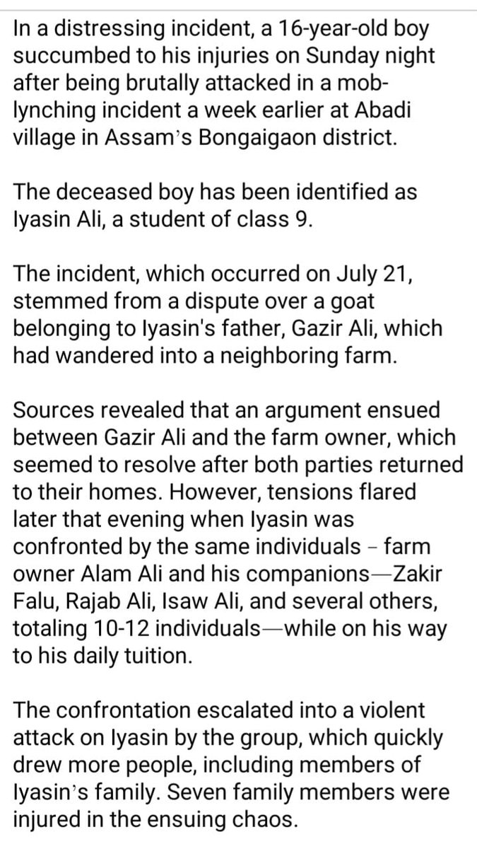 Doraetweet's tweet photo. @himantabis @assampolice @gpsinghips @AssamCid 
@bongaigaonpolic
It is very sad that till now no one is arrested.I requ to kindly look into this matter as soon as possible and help victim family to get justice. 
Thank you https://t.co/Faak0HXGFm