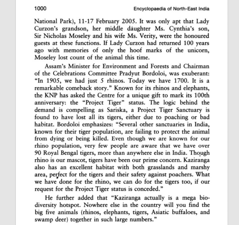 pradyutbordoloi's tweet photo. This #InternationalTigerDay we must commit to safeguarding Assam's majestic tigers & their natural habitats - ensuring their roar echoes through our forests for generations to come. Sharing an old excerpt from Col Ved Prakash’s Encyclopaedia of NE India.
#ConservationNow https://t.co/W0QKMMI83R