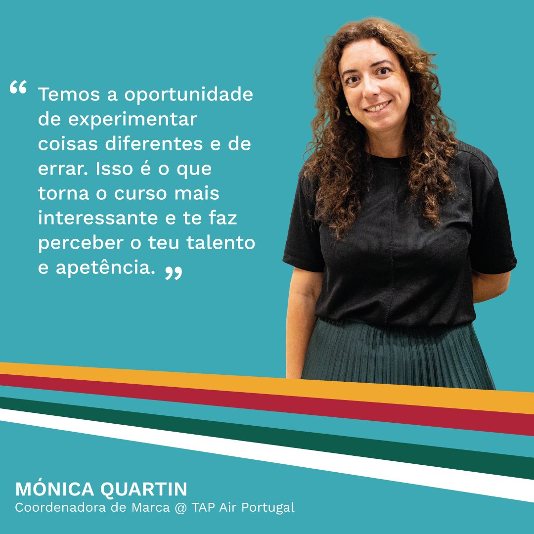 ESCS's tweet photo. #QueroEntrarNaESCS Mónica Quartin é licenciada em Audiovisual e Multimédia e, hoje, é Coordenadora de Marca na TAP Air Portugal.
E tu? Queres fazer parte da #GenerationESCS? 🤩
👀 Conhece os nossos Perfis de AM: https://t.co/ZKW8WXAr1M https://t.co/ffQ2Y69ZUW