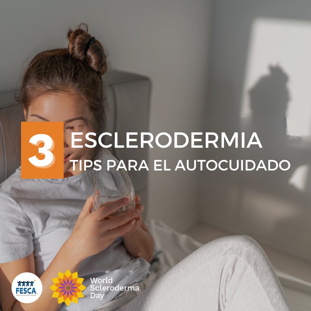 💆‍♀️ La semana pasada fue el día del #Autocuidado 

Aquí 3️⃣ consejos para pacientes con #esclerodermia:
🥛 Hidrátate.
🌬 Practica relajación.
🧴 Usa protector solar e hidratantes.

¡Prioricemos el #Autocuidado diario! 🌻

#ConcienciaciónEsclerodermia #Scleroderma #HealthTips