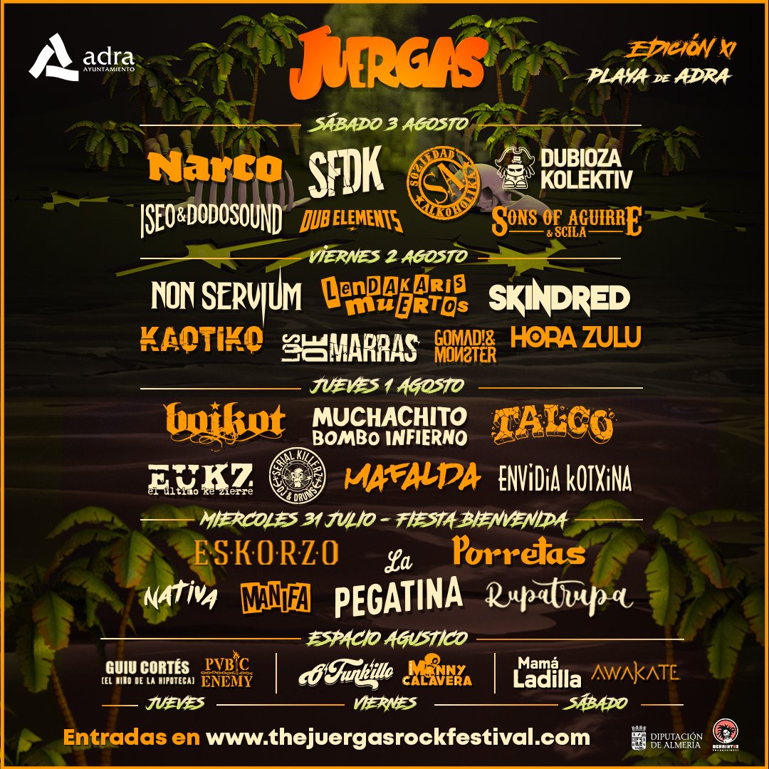 GOMAD! & MONSTER (@gomadandmonster) on Twitter photo Nos vemos este viernes en <a href="/thejuergasfest/">The Juergas Rock Fest</a> cerrando el festival a lo grande. Muchas ganas de ver a todos los juerguistas dándolo todo en un cierre apoteósico 🔥🤟🏻
Nos vemos en la rave ☢️☢️
#RAVEandROLL ☠️⛓️ Nos vemos este viernes en <a href="/thejuergasfest/">The Juergas Rock Fest</a> cerrando el festival a lo grande. Muchas ganas de ver a todos los juerguistas dándolo todo en un cierre apoteósico 🔥🤟🏻
Nos vemos en la rave ☢️☢️
#RAVEandROLL ☠️⛓️