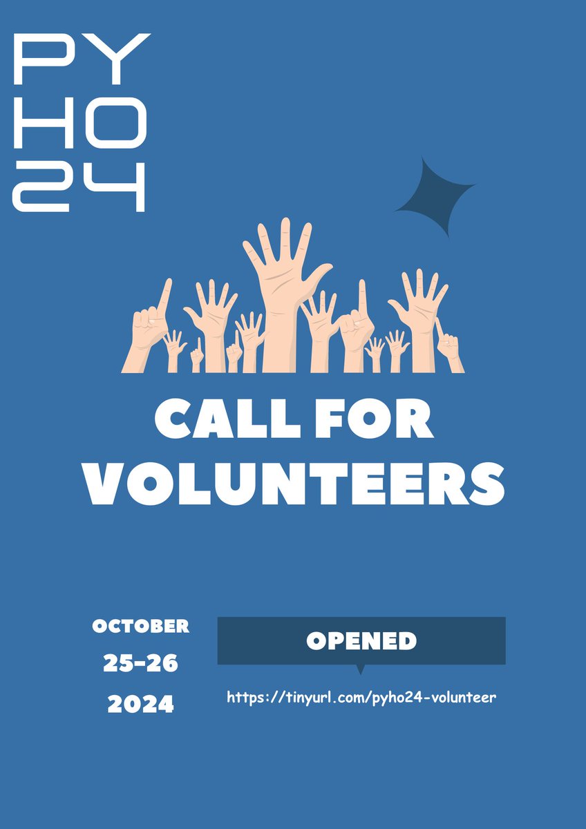 PythonHo's tweet image. The Python Community is run on Volunteer effort, show some love and support by giving your time, people need it out there...
#PythonHoCommunityConference2024
#PyHo24
#PythonHo