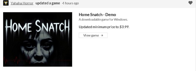 $4 just to play a demo? https://t.co/qi1i3IxrkV<a href="/tag/gamedev"class="tags"><span>#gamedev</span></a><a href="/tag/madewithunity"class="tags"><span>#madewithunity</span></a>